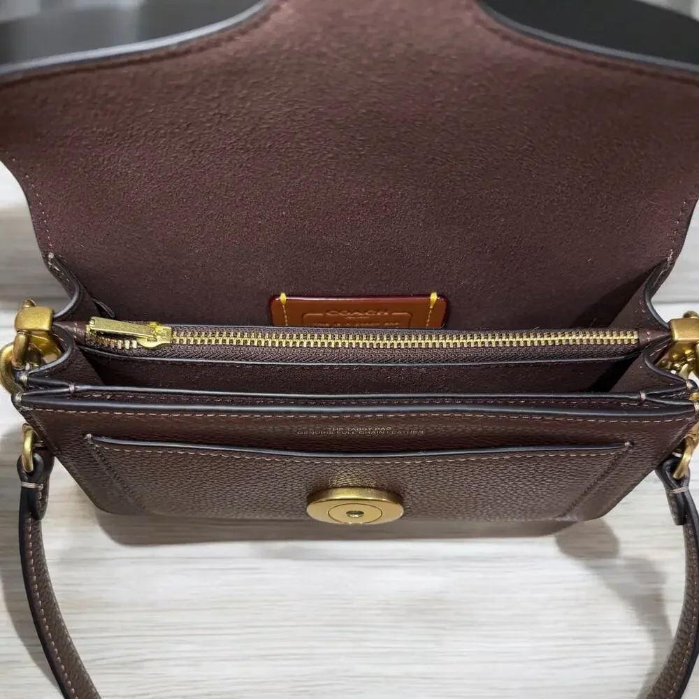 NWOT Coach CY201 Refined Pebble Leather Tabby 20 Shoulder Bag